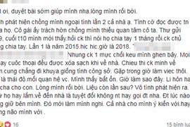 Choáng váng khi đọc tin nhắn bồ hờn trách chồng vì thiếu quan tâm