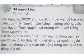 Bịa đặt phát biểu của Trưởng phòng GD&ĐT, thiếu phụ Hải Phòng lĩnh án phạt