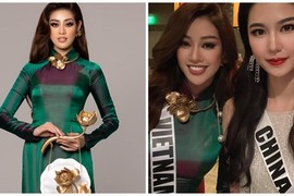 Khánh Vân đẹp dịu dàng khi diện áo dài ở Miss Universe 2020