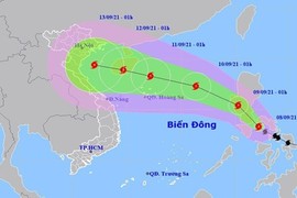 Bão Côn Sơn di chuyển nhanh, cường độ rất mạnh