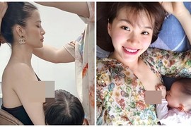 Ảnh cho con bú gây sốt của Đông Nhi và loạt mỹ nhân Việt