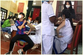 Cười ná thở cảnh học sinh tiêm vaccine: Nhắm tịt mắt, hoang mang tột độ