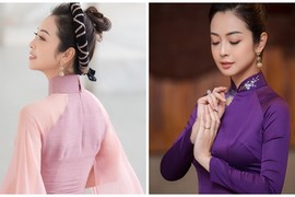 Mặc áo dài kín đáo, Jennifer Phạm vẫn đẹp gây mê