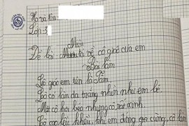 Bài văn tả cô giáo của học sinh tiểu học khiến dân mạng... "đứng hình"