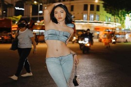 Cô gái Việt gây tranh cãi vì mặc jeans tự chế theo kiểu “không giống ai“