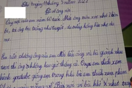 Làm văn tả về ông nội, cậu bé lớp 2 vô tình để lộ nóc nhà của ông