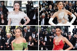 Cannes 2022 ngày 3: Lý Nhã Kỳ mặc lộng lẫy, dàn sao Hollywood hở bạo