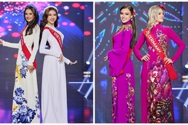 Thí sinh Miss Charm 2023 diện áo dài đẹp nền nã ở bán kết