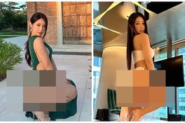 Hot girl diện váy xẻ cao tận hông, hở nơi hiểm hóc