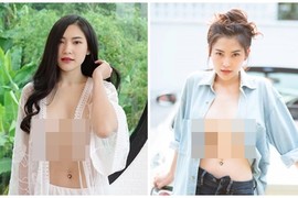 Hot girl siêu vòng một hớ hênh khi “quên nội y”, mặc buông lơi