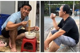 Quyền Linh siêu giàu vẫn ngồi bệt ăn mì tôm, giản dị không ngờ