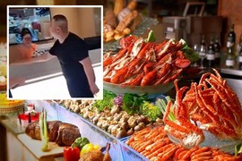 Ăn quá nhiều, nam thực khách bị đuổi khỏi nhà hàng buffet