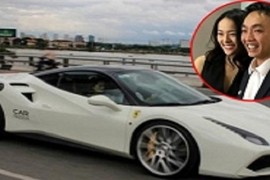 Cường Đô la chở Hạ Vi dạo phố bằng “siêu ngựa” Ferrari 