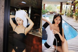 Diệu Nhi diện bikini khoe vóc dáng gợi cảm