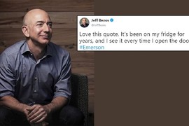 Mẩu giấy dán trên tủ lạnh tiết lộ điều đặc biệt về tỷ phú Jeff Bezos