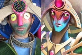 Cười bò màn cosplay Dota 2 phiên bản "cây nhà lá vườn" của nữ game thủ Việt