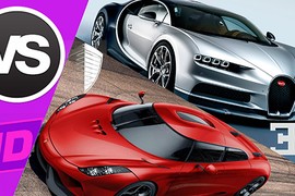 Siêu xe Koenigsegg Agera RS cho Bugatti Chiron "ngửi khói"