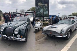 Dàn xe cổ Porsche, Aston Martin "hàng hiếm" xuyên Việt