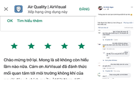 AirVisual đã trở lại trên kho ứng dụng tại Việt Nam