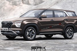 Hyundai Creta 7 chỗ, giá rẻ lần đầu tiên chạy trên đường phố