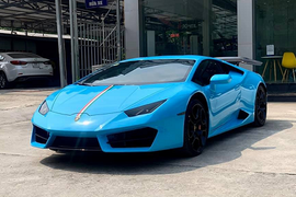 “Lý lịch” siêu xe Lamborghini Huracan màu xanh có 1-0-2 ở Hà Nội