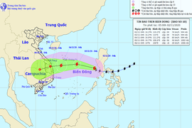 Bão Goni vào Biển Đông, thành bão số 10 mạnh cấp 9, giật cấp 12