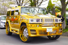 Hummer "khủng long" độ bodykit dát vàng, đính kim cương cực độc