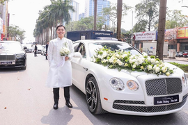 Dàn Rolls-Royce cùng loạt "xế khủng" hơn 160 tỷ đi hỏi vợ ở Hà Nội