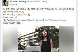 Hotgirl xăm trổ doạ đốt xe sang Audi tiền tỷ “câu like“