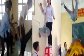 Trò nghịch dại của học sinh gây choáng váng