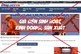 Nhiều website giả mạo thông tin lịch cắt điện và loạt vụ gây hoang mang