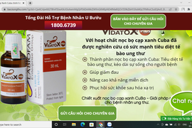 Vidatox Plus: TPCN bảo vệ sức khỏe “nổ” công dụng thành thần dược chữa ung thư?