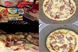 Các bước làm pizza cực ngon bằng nồi cơm điện