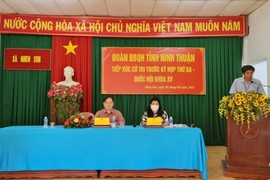 ĐBQH Phan Xuân Dũng tiếp xúc cử tri tại Ninh Thuận