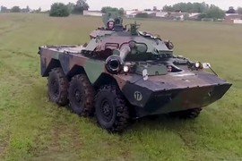 Quân Nga thu giữ 2 xe tăng bánh lốp AMX-10RC của còn nguyên vẹn