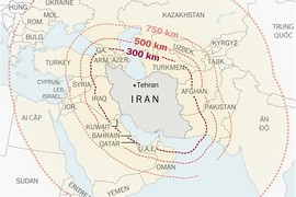 Trung Đông rực lửa, lộ diện “Bản đồ thông tin tên lửa” của Iran