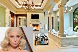 Choáng ngợp dinh thự 500 tỷ như cung điện của Lady Gaga