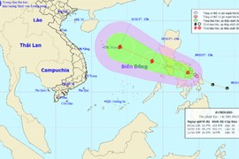 Áp thấp nhiệt đới có thể mạnh lên thành bão, tiến thẳng biển Đông