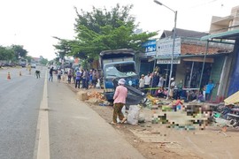 Xe tải lao vào chợ ở Đắk Nông: Khởi tố, tạm giam tài xế