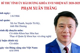 Chân dung tân Bí thư Tỉnh ủy Hải Dương Phạm Xuân Thăng