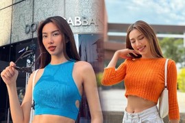 Hoa hậu Thùy Tiên tự tin diện croptop khoe vòng eo 58 