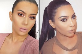 Tìm được "chị em song sinh" của Kim Kardashian