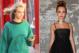 Siêu mẫu Cara Delevingne lôi thôi như hành khất trên phố