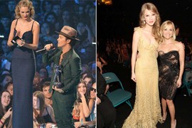 Taylor Swift luôn nổi trội nhờ chiều cao người mẫu