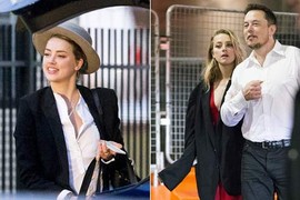 Amber Heard hớn hở bên người tình tỷ phú