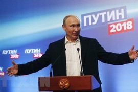 Điện mừng ông Vladimir Putin tái đắc cử Tổng thống Liên bang Nga