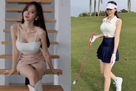 Hot girl mê đánh golf mặc gợi cảm khoe body "thiêu đốt" ánh nhìn