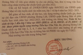 Hà Nội: Hàng trăm học sinh bất ngờ bị chuyển trường để lên chuẩn quốc gia