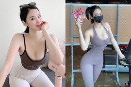 Mê đắm mỹ nhân khoe body cực nuột trong bộ đồ tập bó sát