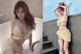 Ngượng chín mặt hot girl mặc đồ hớ hênh từ nhà tắm ra phố 